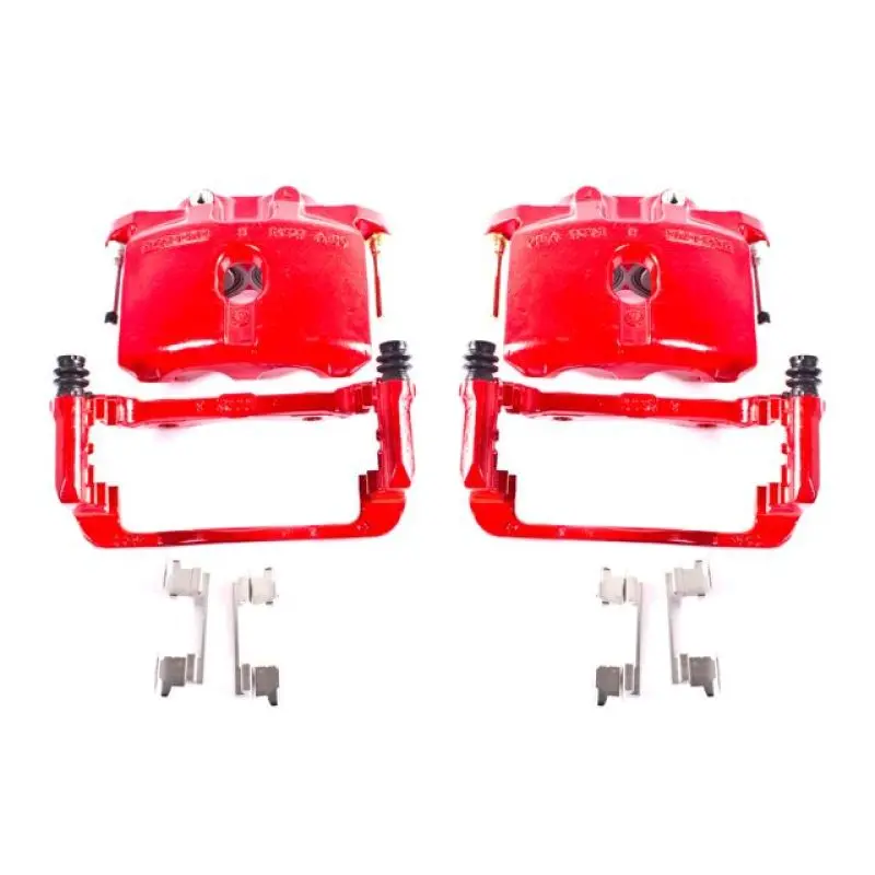 Power Stop 03-06 Cadillac Escalade Rear Red Calipers W/Brackets - Pair 1