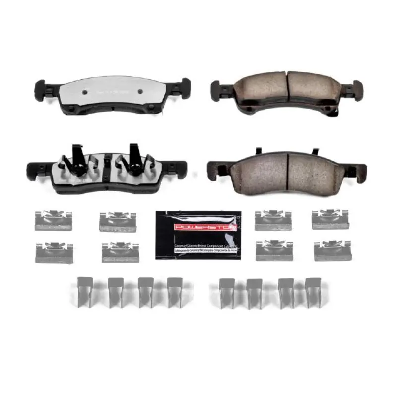 Power Stop 03-06 Ford Expedition Front Z36 Truck & Tow Brake Pads W/Hardware 1