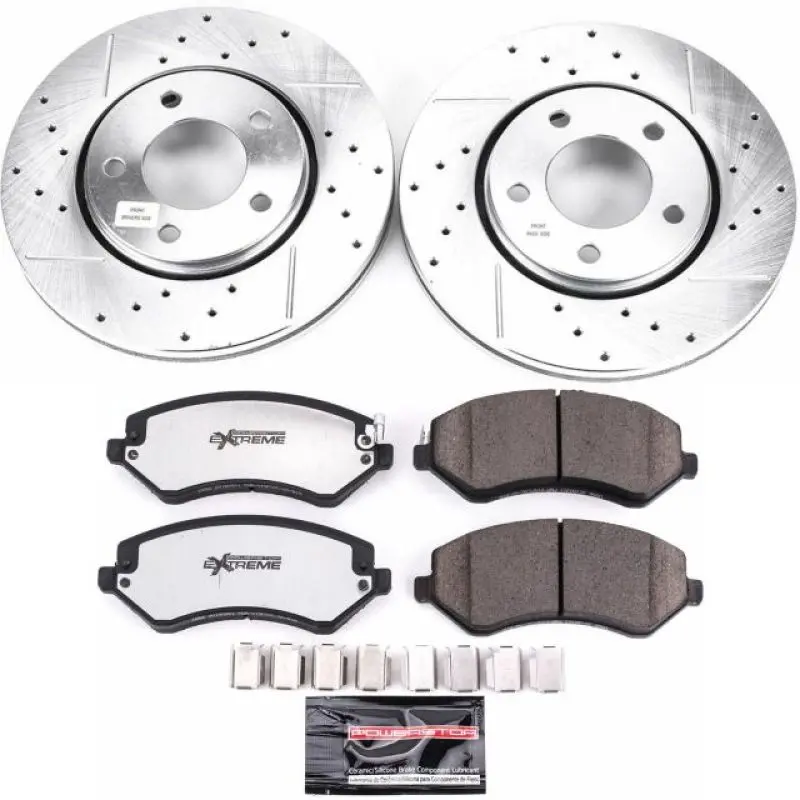 Power Stop 03-07 Chrysler Town & Country Front Z36 Truck & Tow Brake Kit 1