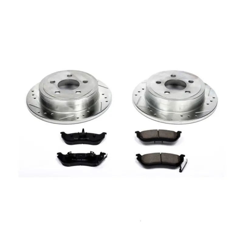 Power Stop 03-07 Jeep Liberty Rear Z23 Evolution Sport Brake Kit 1
