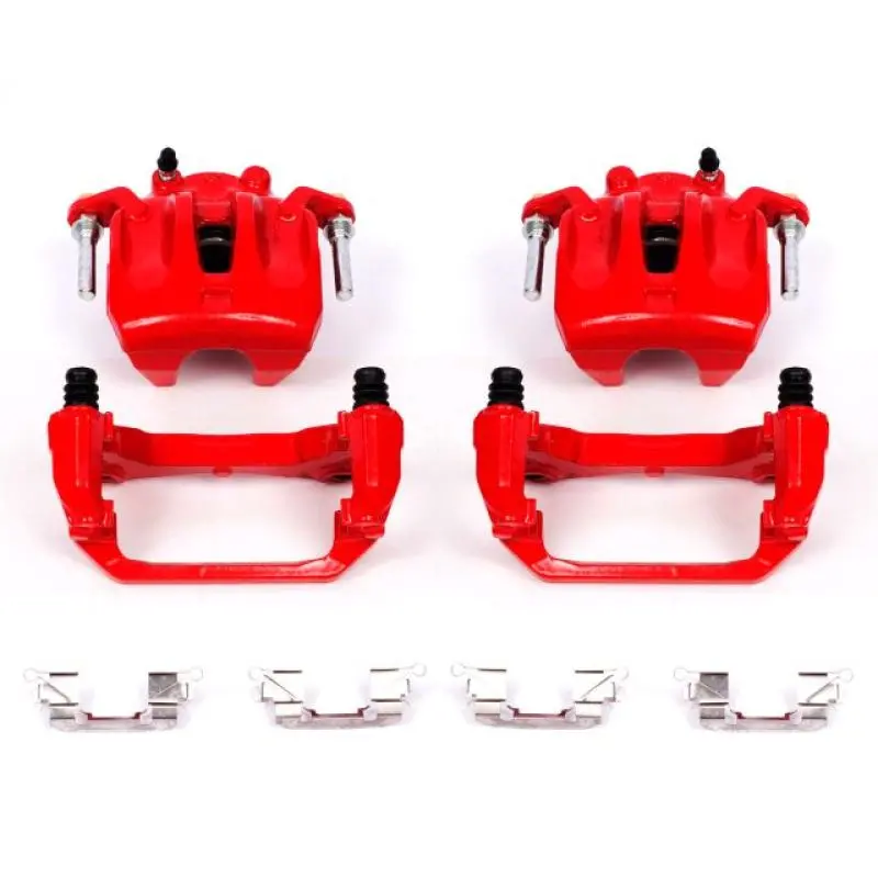 Power Stop 03-07 Nissan Murano Front Red Calipers W/Brackets - Pair 1