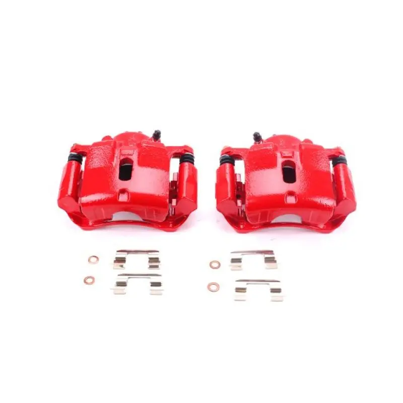 Power Stop 03-08 Honda Pilot Front Red Calipers W/Brackets - Pair 1