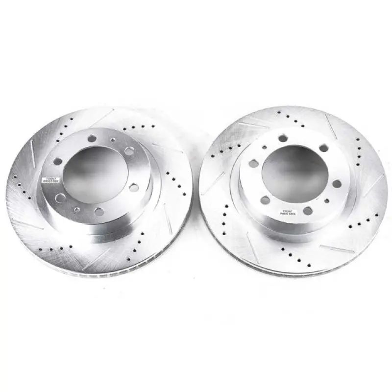 Power Stop 03-09 Toyota 4Runner Front Evolution Drilled & Slotted Rotors - Pair 1