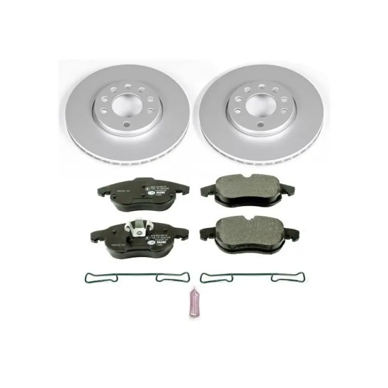 Power Stop 03-11 Saab 9-3 Front Euro-Stop Brake Kit 1