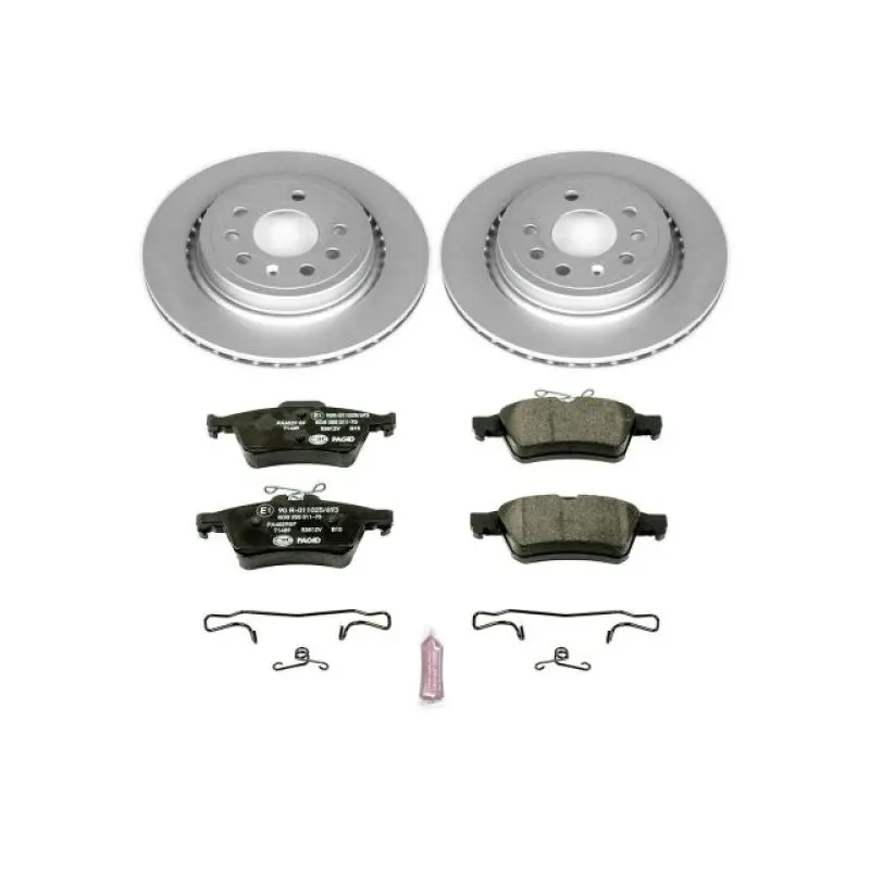 Power Stop 03-11 Saab 9-3 Rear Euro-Stop Brake Kit 1