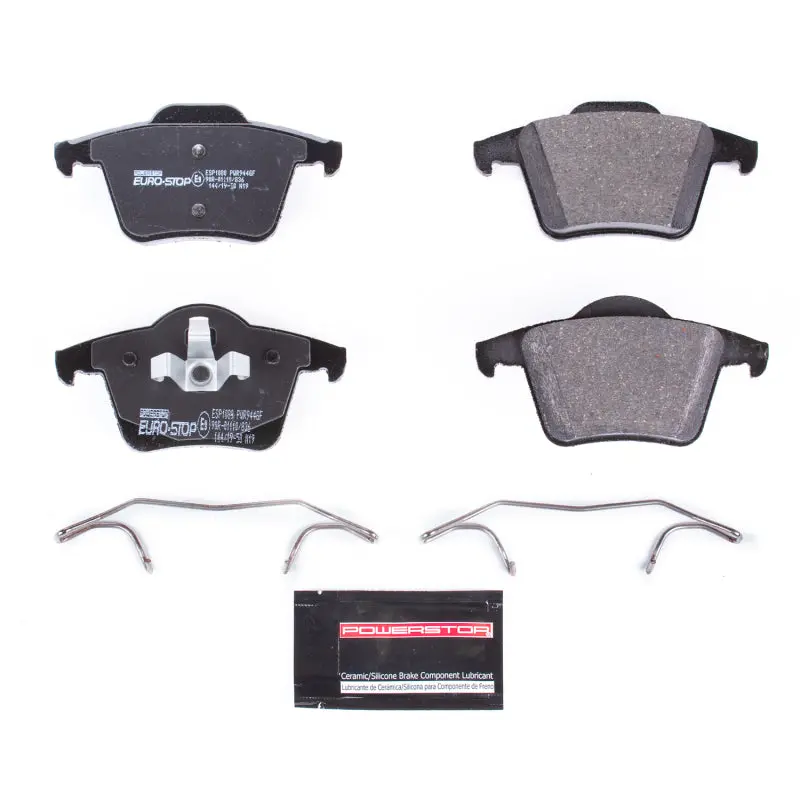 Power Stop 03-14 Volvo Xc90 Euro-Stop Ece-R90 Rear Brake Pads 1