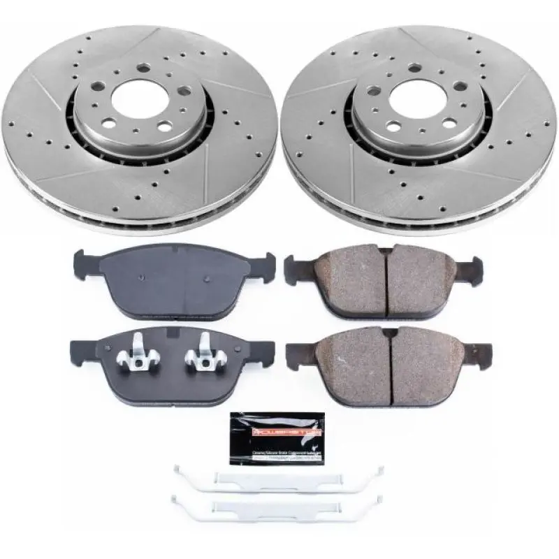 Power Stop 03-14 Volvo Xc90 Front Z23 Evolution Sport Brake Kit 1