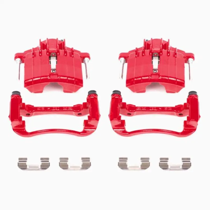 Power Stop 04-05 Chevrolet Classic Front Red Calipers W/Brackets - Pair 1