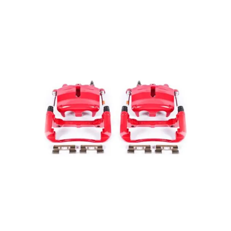Power Stop 04-05 Ford F-150 Front Red Calipers W/Brackets - Pair 1