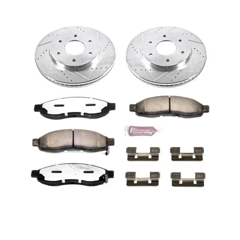 Power Stop 04-05 Infiniti Qx56 Front Z36 Truck & Tow Brake Kit 1
