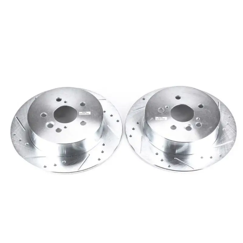 Power Stop 04-05 Toyota Rav4 Rear Evolution Drilled & Slotted Rotors - Pair 1
