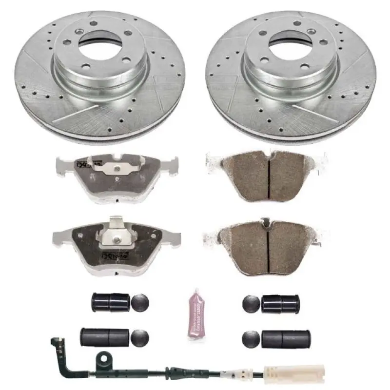 Power Stop 04-06 Bmw 525I Front Z26 Street Warrior Brake Kit 1