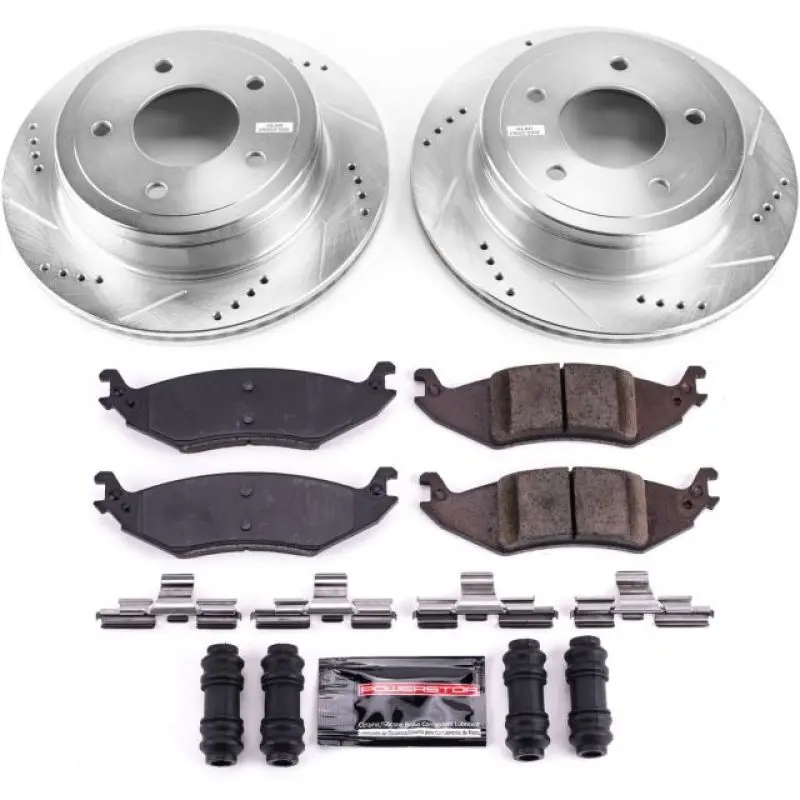 Power Stop 04-06 Ford E-150 Rear Z23 Evolution Sport Brake Kit 1