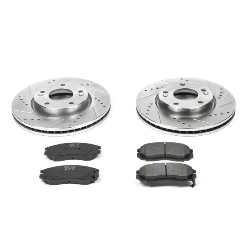 Power Stop 04-06 Hyundai Tiburon Front Z23 Evolution Sport Brake Kit 1