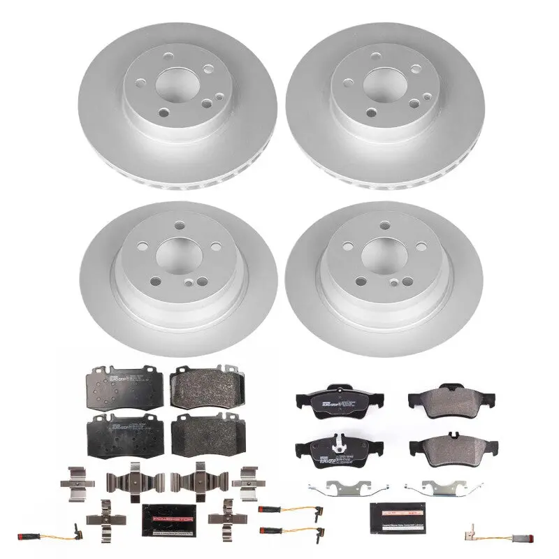 Power Stop 04-06 Mercedes-Benz E500 Front And Rear Eurostop Brake Kit 1