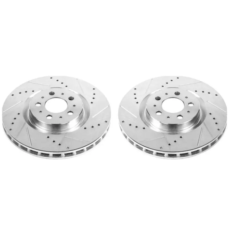 Power Stop 04-07 Volvo S60 Front Evolution Drilled & Slotted Rotors - Pair 1