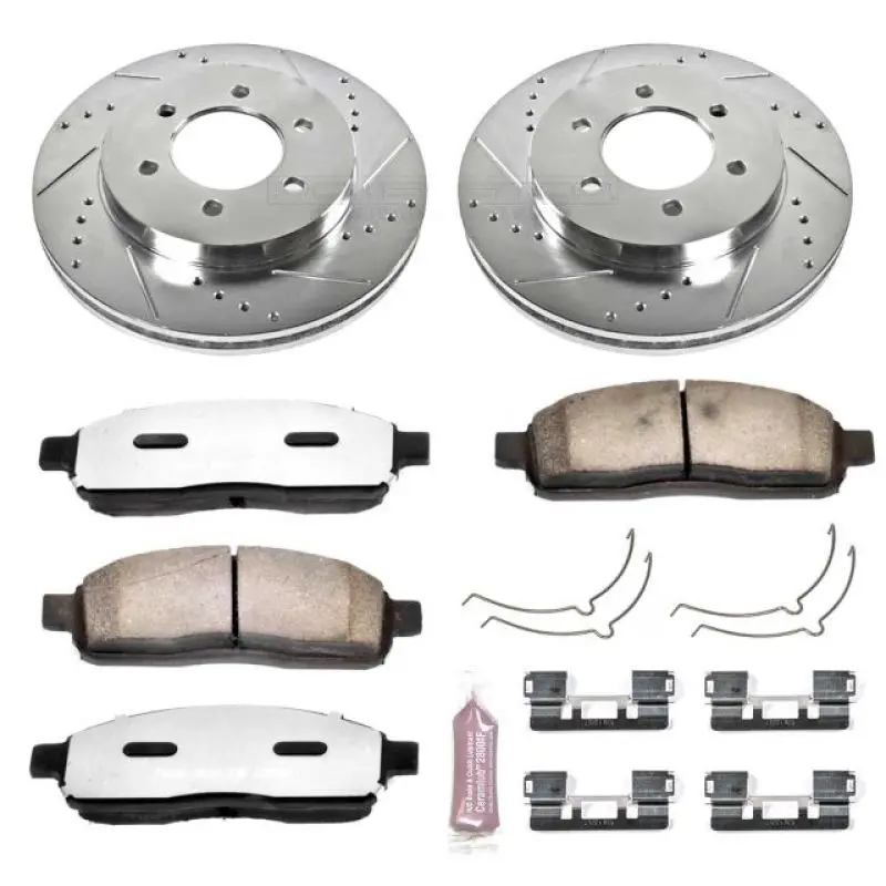 Power Stop 04-08 Ford F-150 Front Z36 Truck & Tow Brake Kit 1
