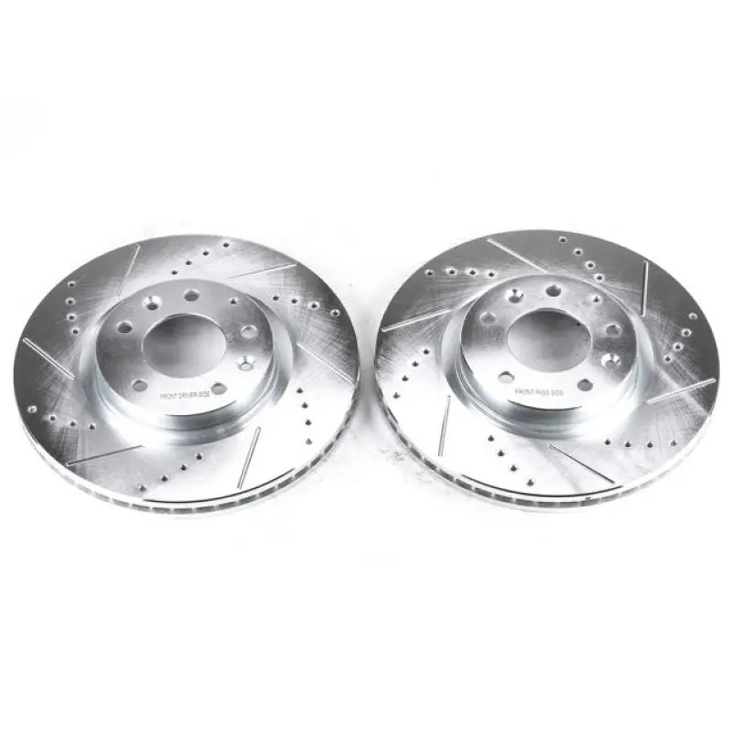 Power Stop 04-08 Mazda Rx-8 Front Evolution Drilled & Slotted Rotors - Pair 1