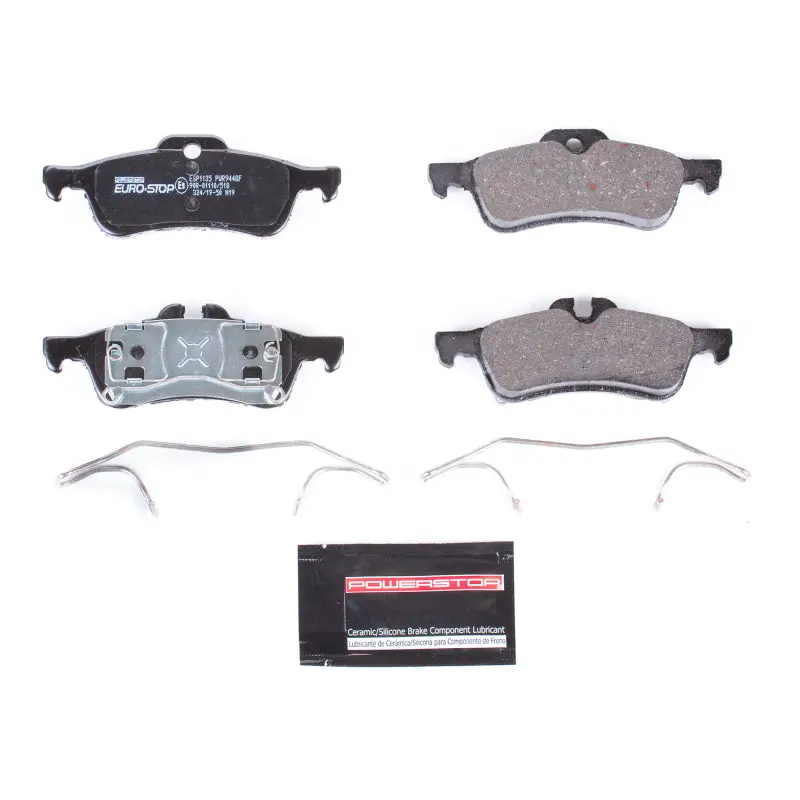 Power Stop 04-08 Mini Cooper Euro-Stop Ece-R90 Rear Brake Pads 1