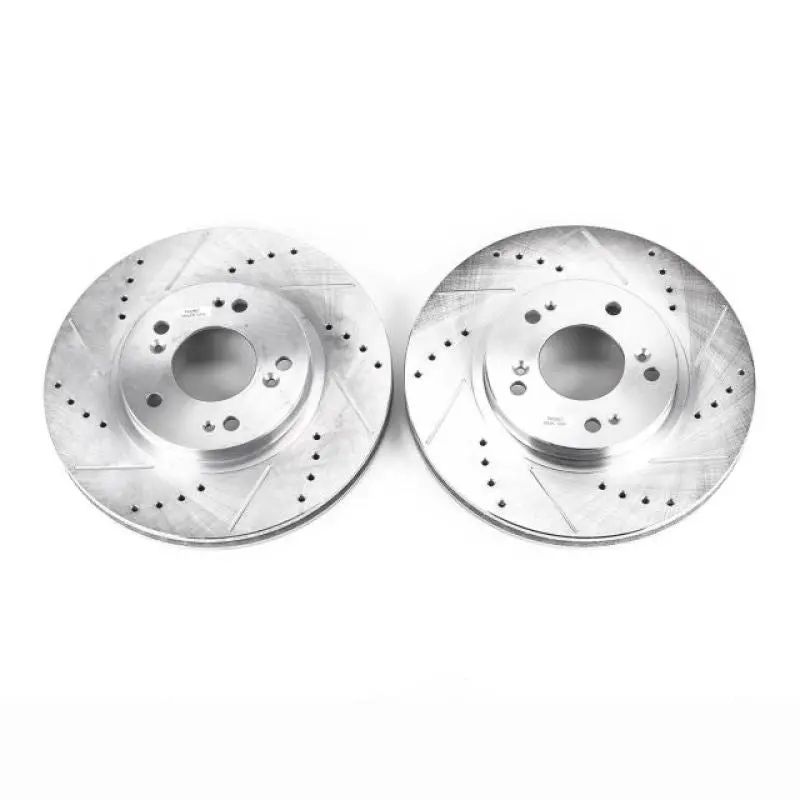 Power Stop 04-08 Mitsubishi Endeavor Front Evolution Drilled & Slotted Rotors - Pair 1