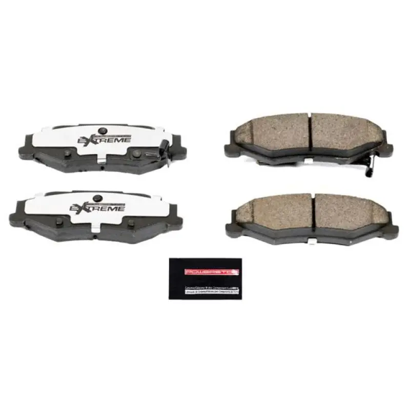 Power Stop 04-09 Cadillac Xlr Rear Z26 Extreme Street Brake Pads W/Hardware 1