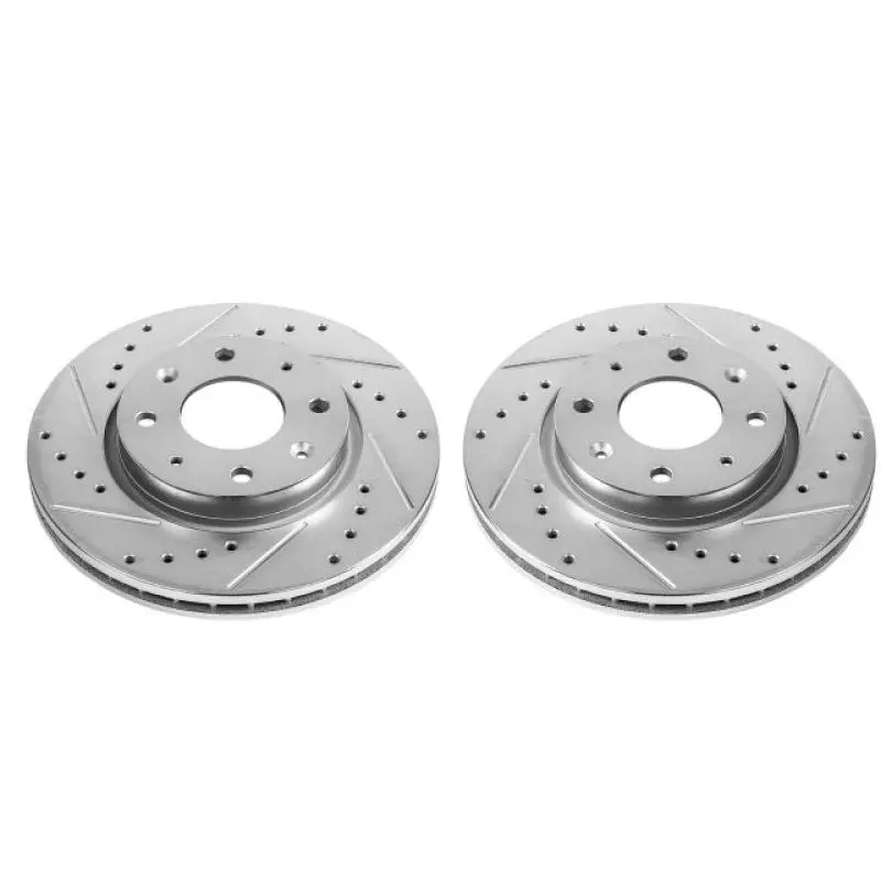 Power Stop 04-09 Kia Spectra Front Evolution Drilled & Slotted Rotors - Pair 1