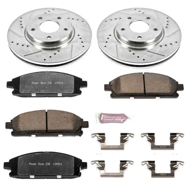 Power Stop 04-09 Nissan Quest Front Z36 Truck & Tow Brake Kit 1