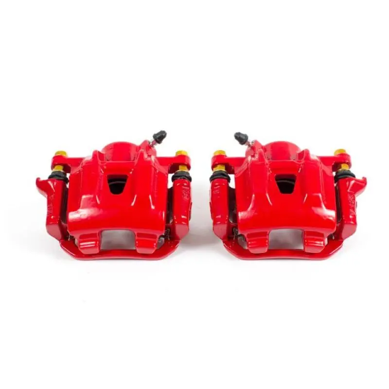 Power Stop 04-10 Toyota Sienna Rear Red Calipers W/Brackets - Pair 1