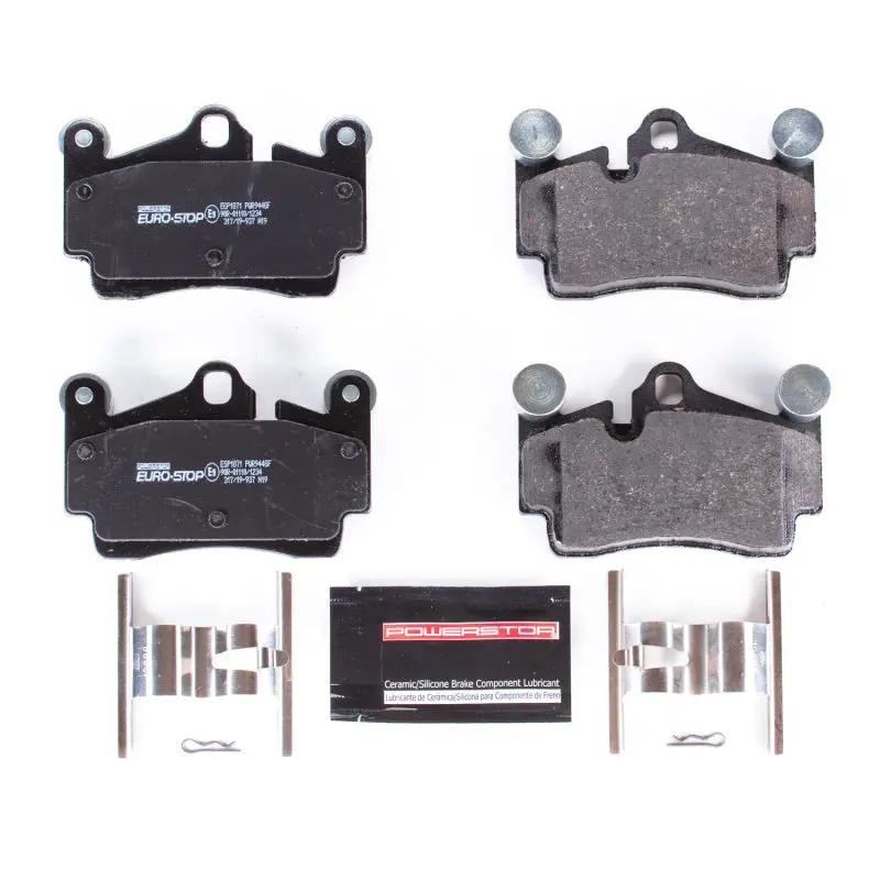 Power Stop 04-10 Volkswagen Touareg Euro-Stop Ece-R90 Rear Brake Pads 1