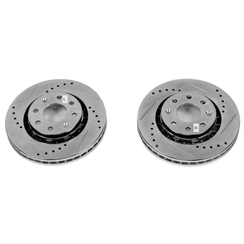 Power Stop 04-11 Chevrolet Aveo Front Evolution Drilled & Slotted Rotors - Pair 1