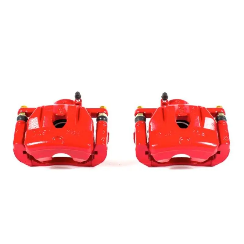Power Stop 04-11 Mazda Rx-8 Front Red Calipers W/Brackets - Pair 1
