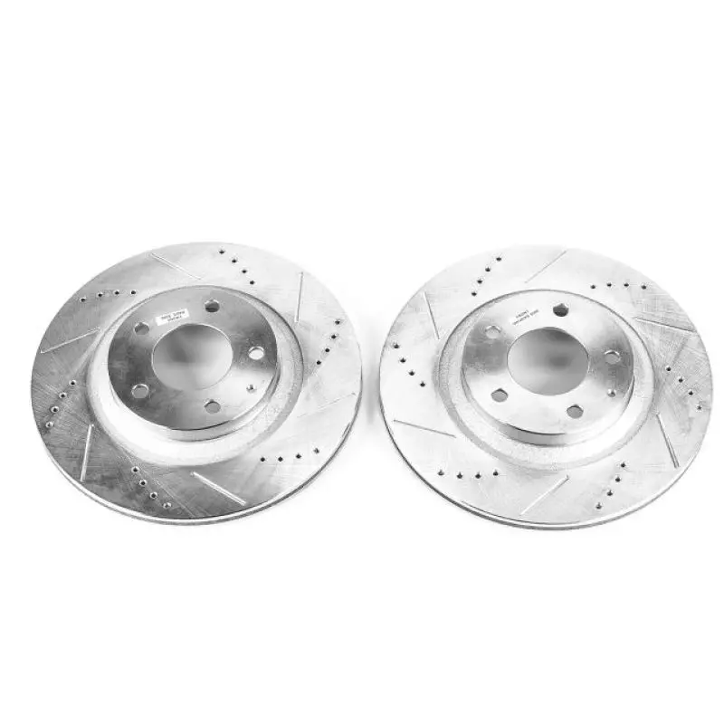 Power Stop 04-11 Mazda Rx-8 Rear Evolution Drilled & Slotted Rotors - Pair 1