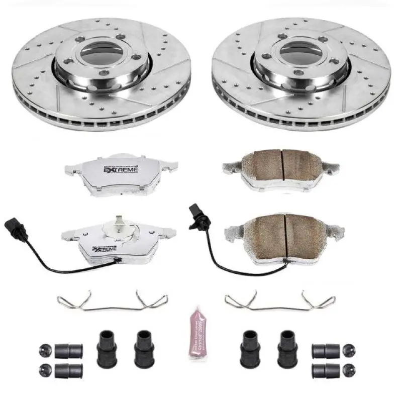 Power Stop 05-06 Audi A4 Front Z26 Street Warrior Brake Kit 1