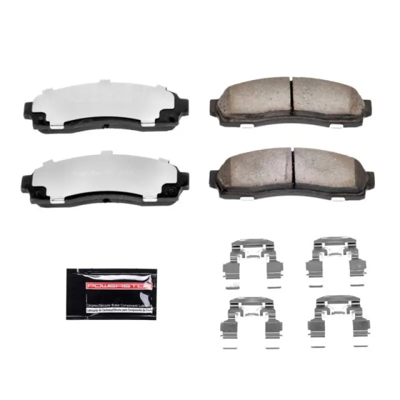 Power Stop 05-06 Chevrolet Equinox Front Z36 Truck & Tow Brake Pads W/Hardware 1