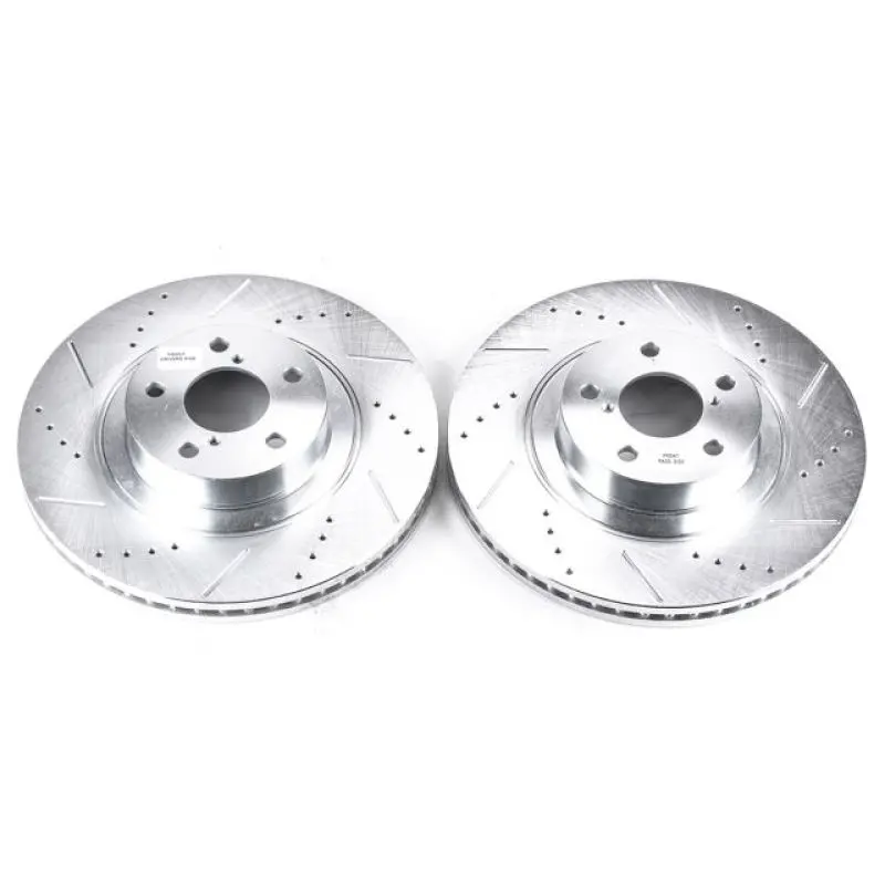 Power Stop 05-06 Saab 9-2X Front Evolution Drilled & Slotted Rotors - Pair 1