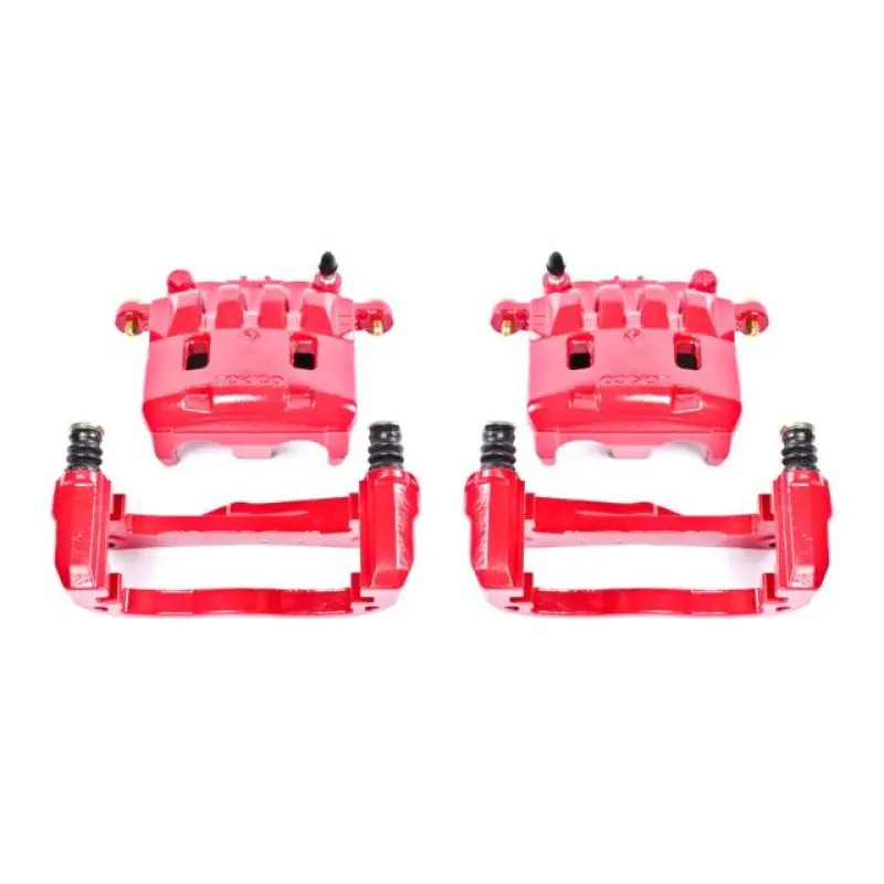 Power Stop 05-06 Saab 9-2X Front Red Calipers W/Brackets - Pair 1
