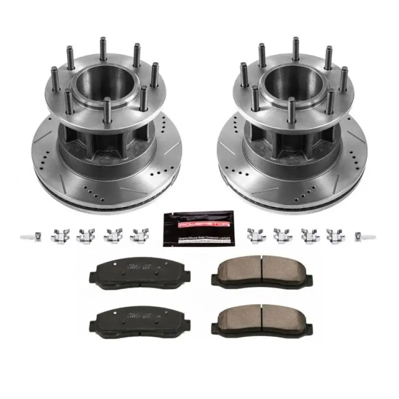 Power Stop 05-07 Ford F-350 Super Duty Front Z23 Evolution Brake Kit 1