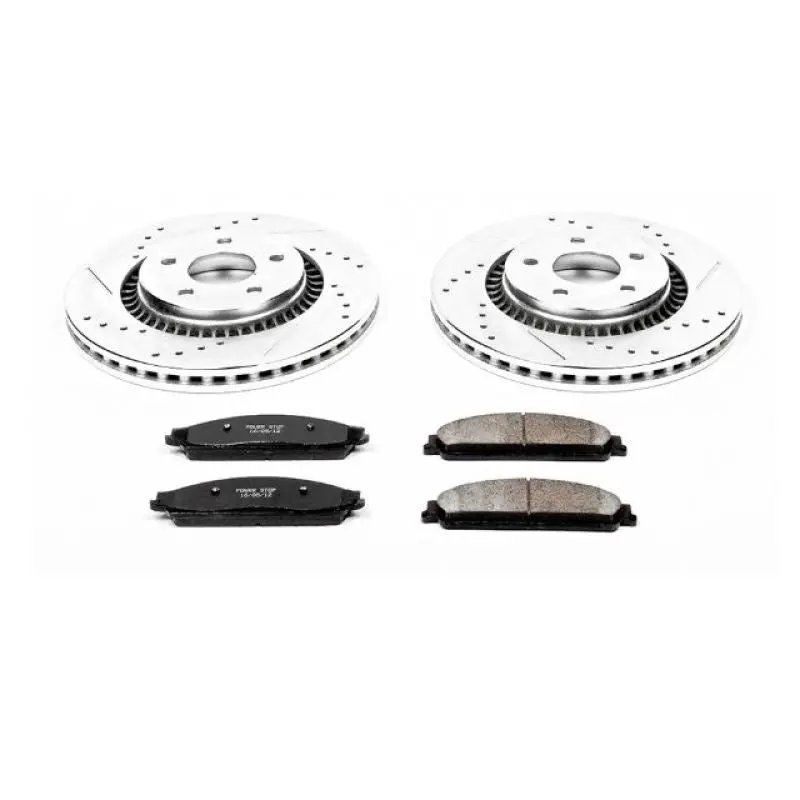 Power Stop 05-07 Ford Five Hundred Front Z23 Evolution Sport Brake Kit 1