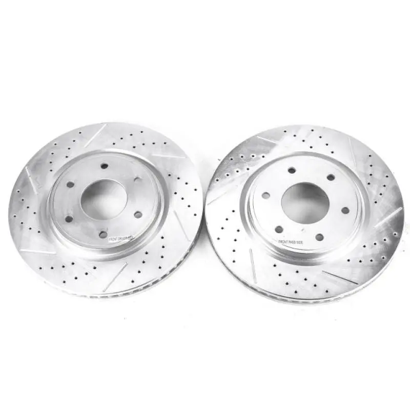 Power Stop 05-07 Infiniti Qx56 Front Evolution Drilled & Slotted Rotors - Pair 1