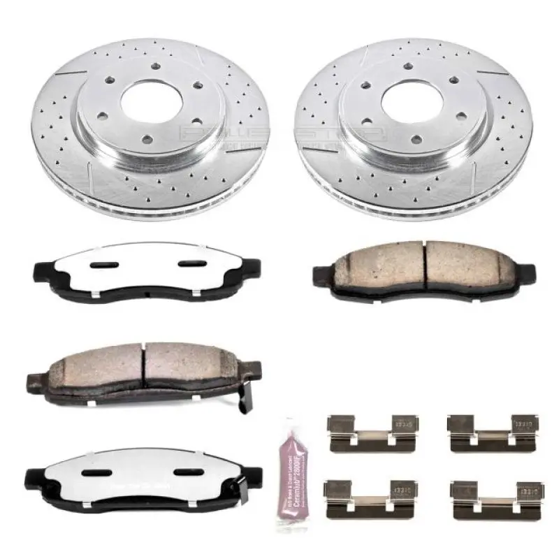 Power Stop 05-07 Infiniti Qx56 Front Z36 Truck & Tow Brake Kit 1