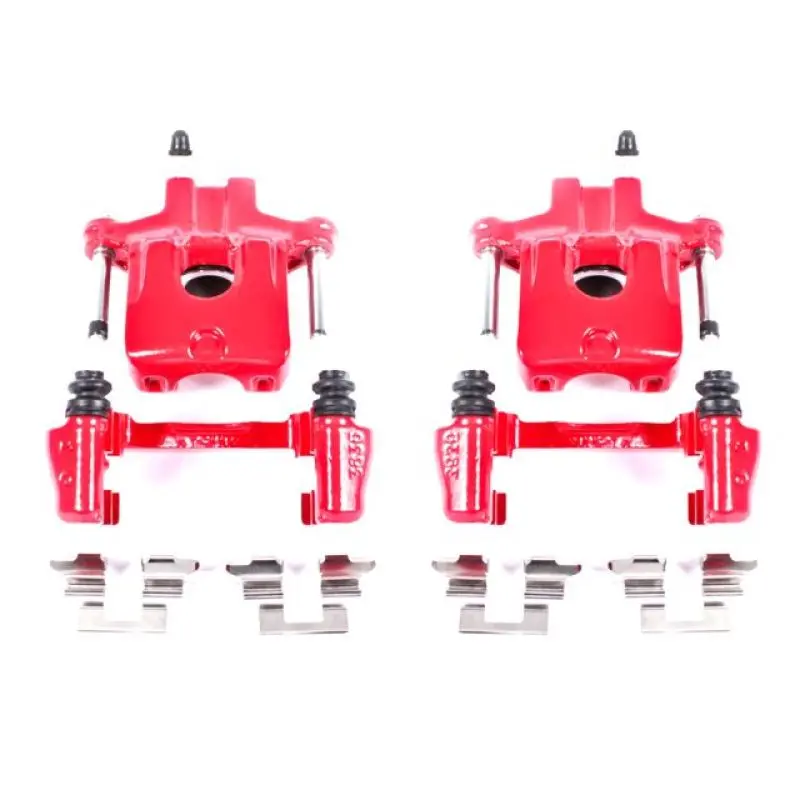 Power Stop 05-07 Toyota Avalon Rear Red Calipers W/Brackets - Pair 1