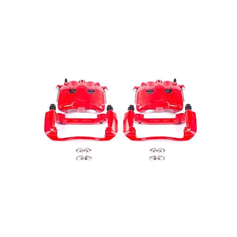 Power Stop 05-08 Dodge Dakota Front Red Calipers W/Brackets - Pair 1