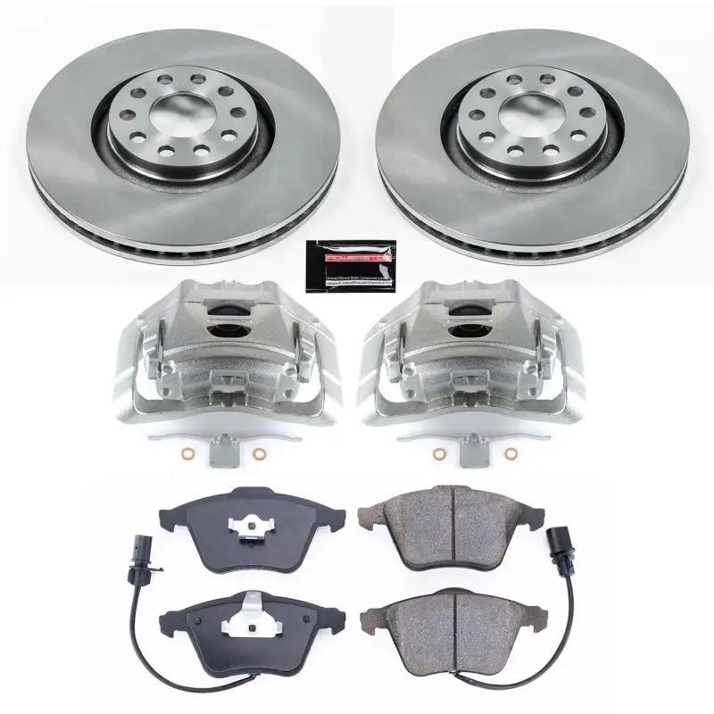 Power Stop 05-09 Audi A4 Quattro Front Autospecialty Kit W/Cals 1