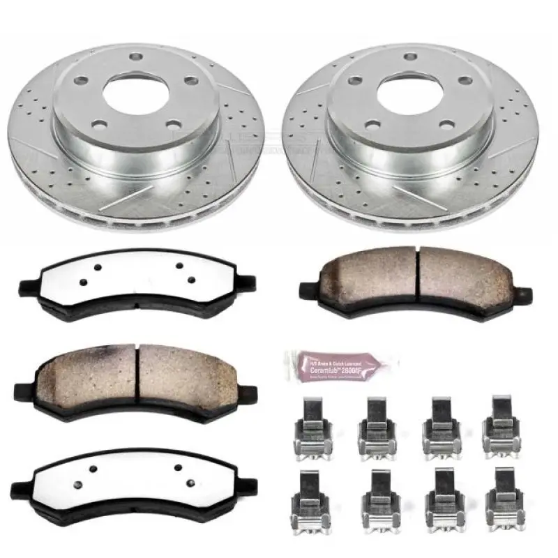 Power Stop 05-10 Dodge Dakota Front Z36 Truck & Tow Brake Kit 1