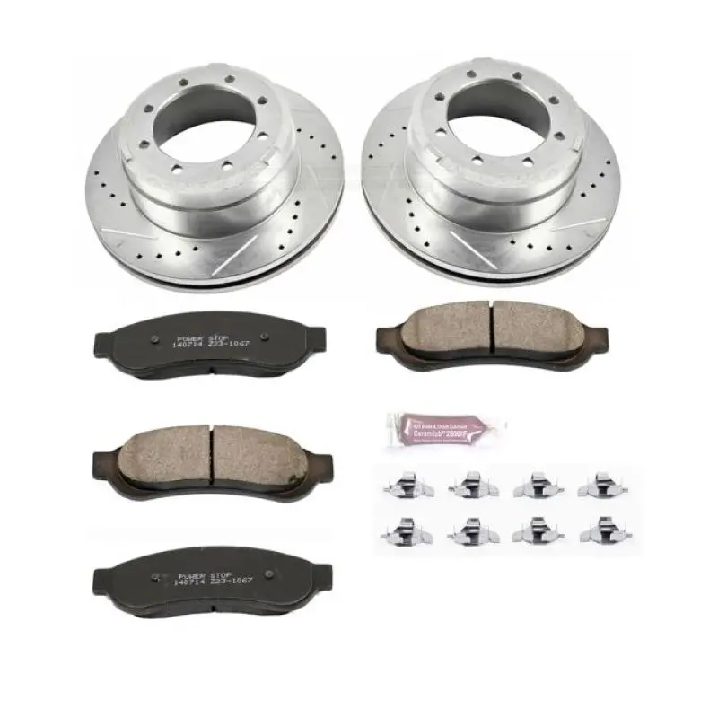 Power Stop 05-10 Ford F-350 Super Duty Rear Z23 Evolution Sport Brake Kit 1