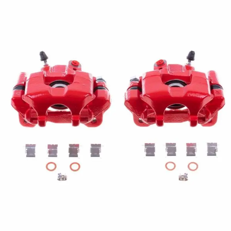 Power Stop 05-10 Scion Tc Rear Red Calipers W/Brackets - Pair 1