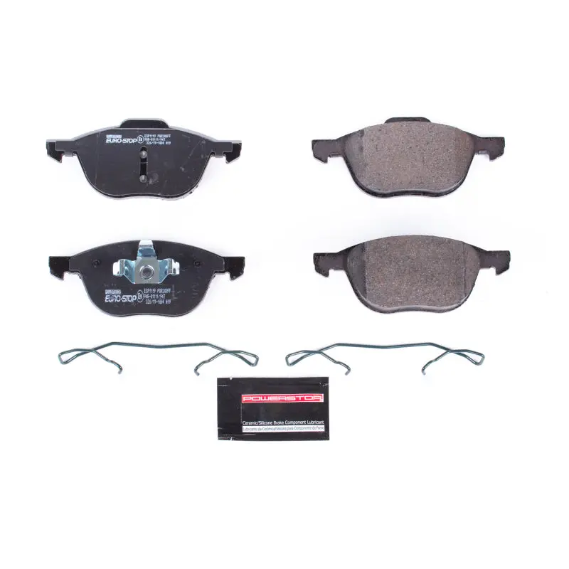 Power Stop 05-11 Volvo V50 Euro-Stop Ece-R90 Front Brake Pads 1