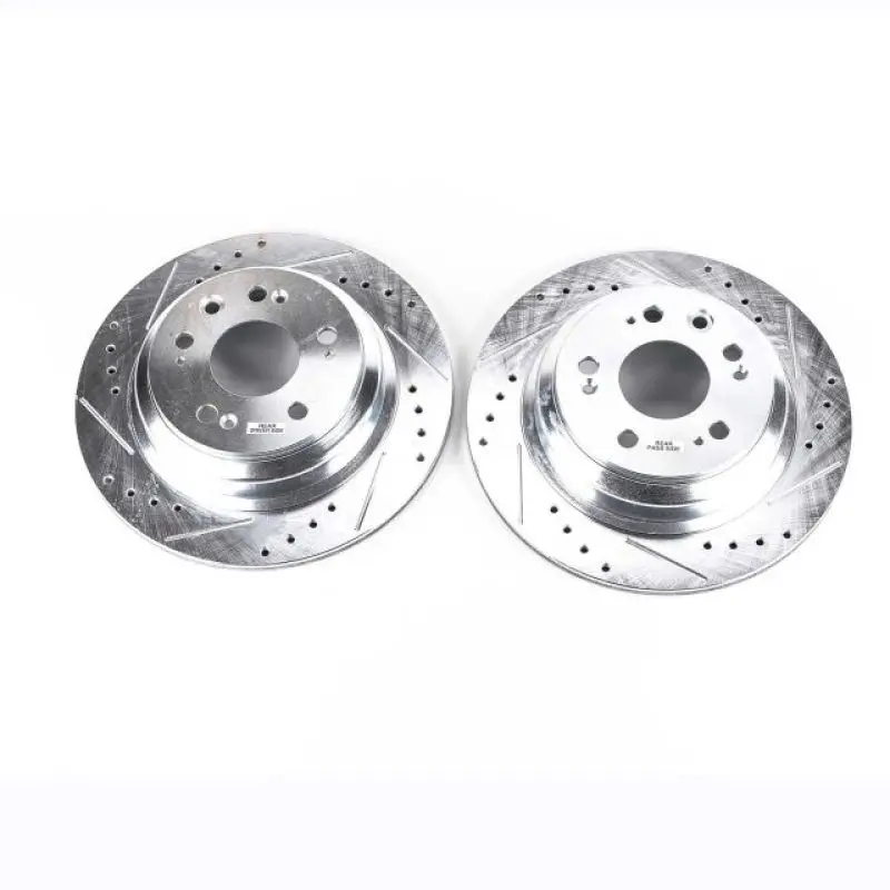 Power Stop 05-12 Acura Rl Rear Evolution Drilled & Slotted Rotors - Pair 1