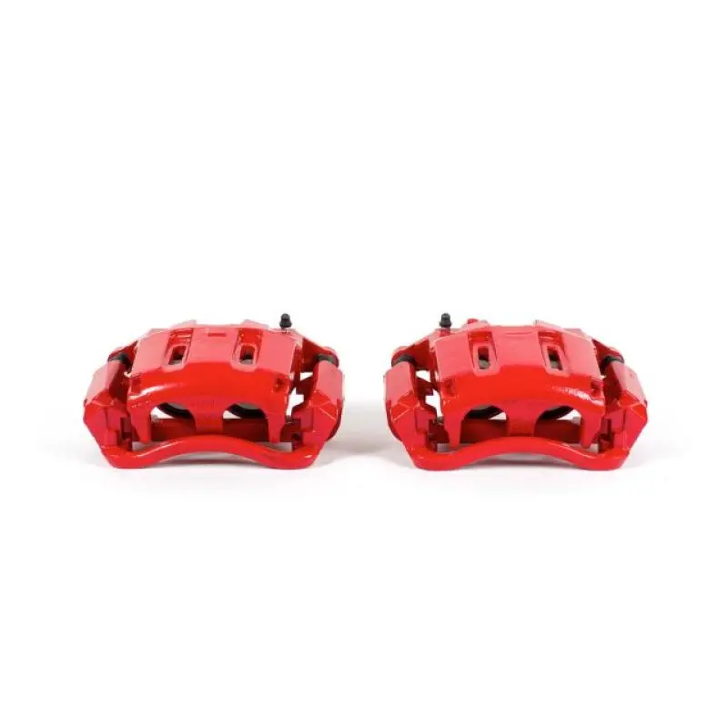 Power Stop 05-12 Ford F-350 Super Duty Front Red Calipers W/Brackets - Pair 1
