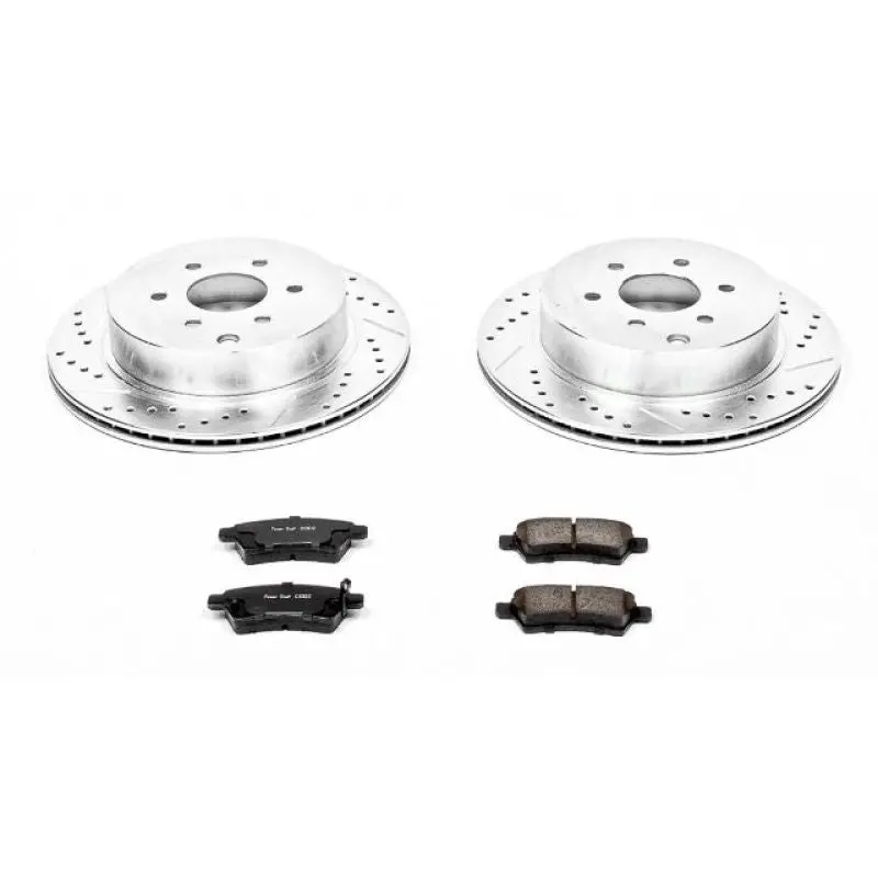Power Stop 05-12 Nissan Pathfinder Rear Z23 Evolution Sport Brake Kit 1